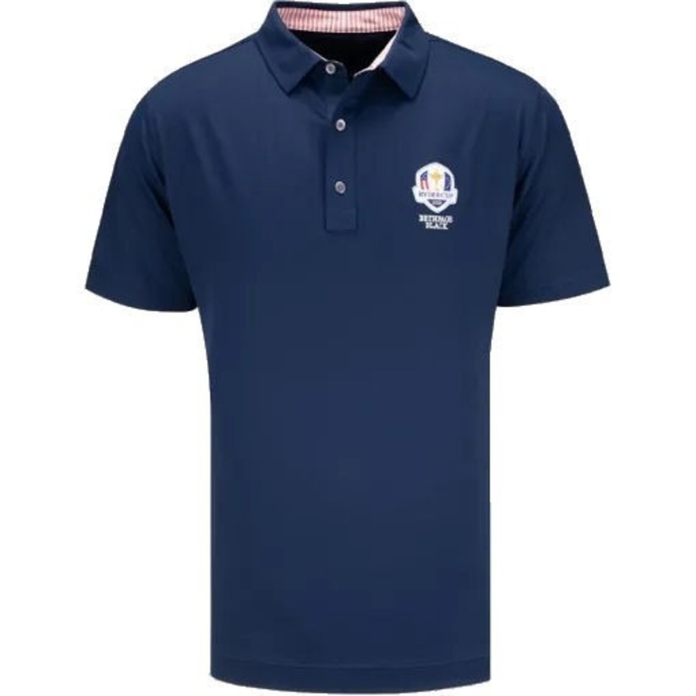 Footjoy Bethpage Black Ryder Cup 2025 Golf Polo Shirt - Navy Blue - Large - Picture 4 of 4